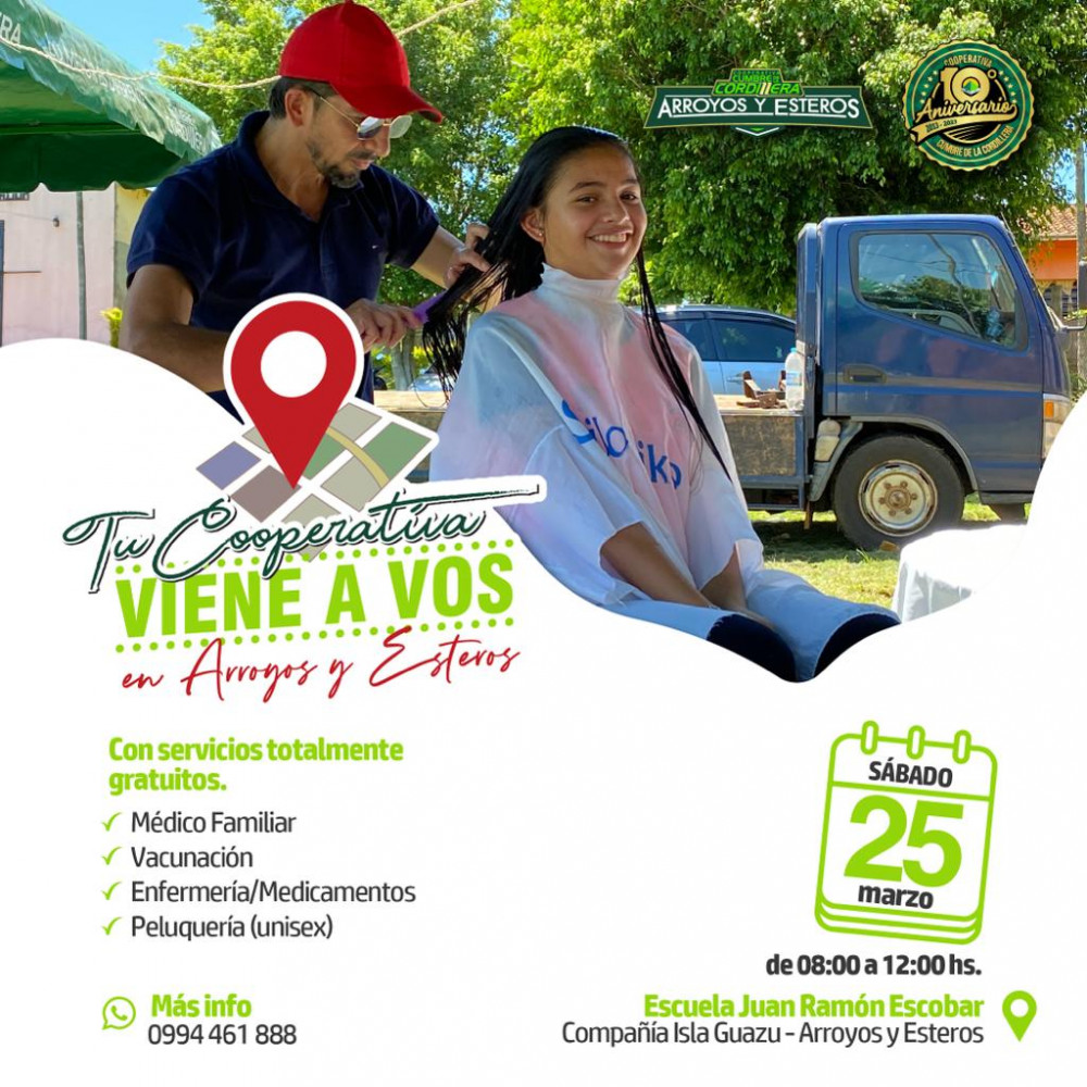 Este sábado “Tu Cooperativa Viene a Vos”